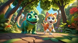 The Cat That Rode a Dinosaur 🐱🦖 | Kids Storytime | Imaginative Animal Adventure for Children