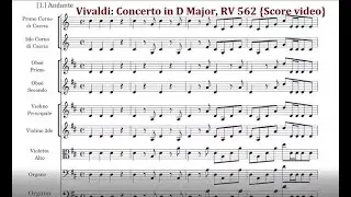 Vivaldi: Concerto in D Major, RV 562 {Score video}