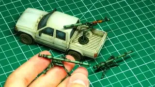 Painting a miniature SPG-9 recoilless gun for my technical. Easy tutorial.