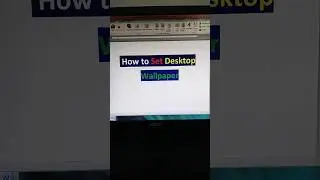 How to set desktop wallpaper just 15 second #computer #infomax