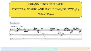 Bach, Toccata, Adagio and Fugue in C major BWV 564 (Helmut Walcha)