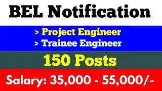 BEL Project Engineer Recruitment 2022 |  BEL Trainee Engineer Recruitment 2022
