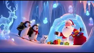 Ever seen a Polar Bear afraid of Snow and Santa stuck in ICE..!! 🎄⭐⭐  🎄 🎄 #christmas #Santa
