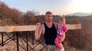 Часть № 1 Монтаж обрешетки и чернового пола наших банных терас в Крыму.