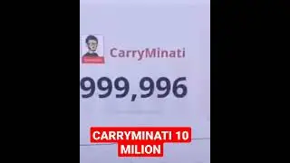 carryminati 10 million subscribers count #Shorts #carryminati