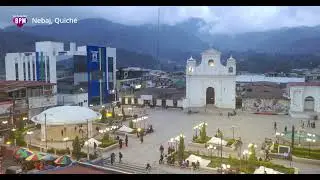 Nebaj Quich&eacute;, Guatemala   Dron Paisaje Noche Atardecer