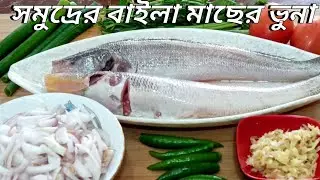 মুখে স্বাদ লেগে থাকার মতো স্বাদের সমুদ্রের বাইলা মাছের ভুনা রেসিপি।Sea Baila Fish Vuna.