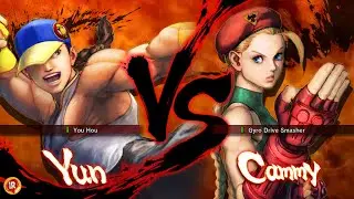 Yun vs Cammy | Ultra Street Fighter IV (Hardest Difficulty)