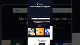 Folxo - Portfolio Website Template #webflow #portraitphotography #shortsfeed #shortsvideo