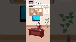It&rsquo;s impossible for V to come back to work early #animation #funnyvideo #gplus #comedy