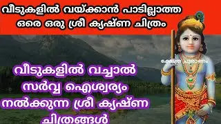 വീടുകളിൽ വയ്ക്കാൻ പാടില്ലാത്ത ഒരെ ഒരു ശ്രീ ക്യഷ്ണ ചിത്രം