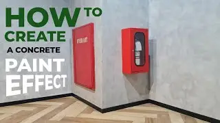 HOW TO CREATE A CONCRETE PAINT EFFECT - INDUSTRIAL CONCEPT #mowilex #emulsion #industrial #texture