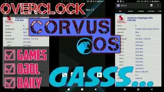 Update Rom GAMING,OVERCLOCK 2,8Ghz !! Corvus OS Redmi 5 PLUS!!Oprek HP diwarnet!!