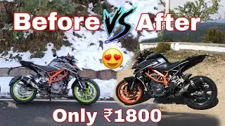KTM Duke 250 modification || Alloy paint in just ₹1800 #modified #duke250bs6 #goprohero9