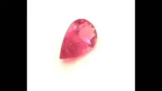 Natural Rubilite 1.26 Cts Hot Pink Pear Shape Portuguese cut From Brazil