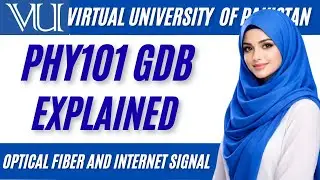 PHY101 GDB | Optical Fiber Refractive Index Concept Explained | VU Fall 2025 | Virtual university |