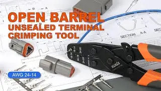 IWISS IWC-1424A Open Barrel Terminal Crimper