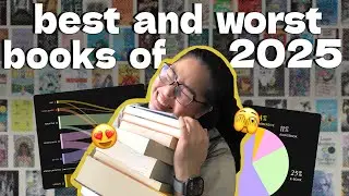 best and worst books of 2025 🥰 reading & booktube stats 📊