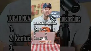 TOP 10 MEN'S NCAA BASKETBALL CHAMPIONS! #shorts #ncaa #marchmadness #uconn #basketball #virgils