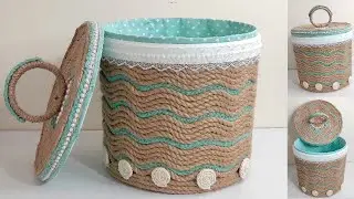DIY storage basket ideas from scraps / Have fun looking and creating DIY storage basket