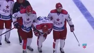 Травма Андрея Стася / Andrei Stas unable to continue the game due to knee injury