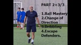 Ball Mastery Exercises To Improve Your Control - Change of Direction - Dribbling - Escape Defenders.