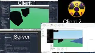 Godot 1st person, 3d, multiplayer dedicated server + 2 clients