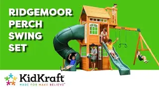 Ridgemoor Perch Swing Set I KidKraft Wooden Outdoor Swing Sets