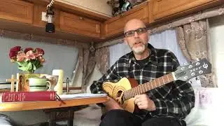 Luna Safari Peace Travel Guitar