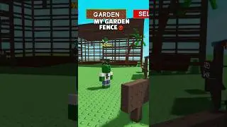 My garden fence😡.. #roblox #growagarden