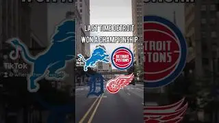 Last Time Detroit Won A Championship #detroit #sports #fyp