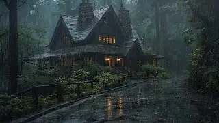 Heavy Rainfall Deep in the Forest | Powerful Nature Sounds for Relaxation and Rest
