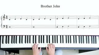 Brother John - Easy Piano Songs For Beginners (Part 6)