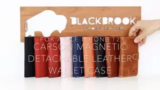 BlackBrook Carson Magnetic Detachable Leather Wallet Case For Apple iPhone 12 (6.1