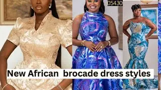 New brocade and damask dress styles for beautiful women  for special occasions ✨️ 