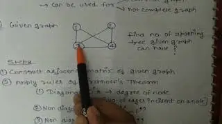 Kirchhoff's theorem example 1