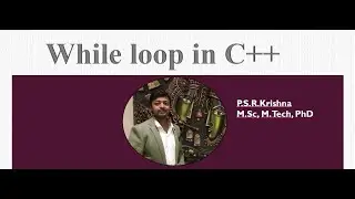 while loop in Cpp