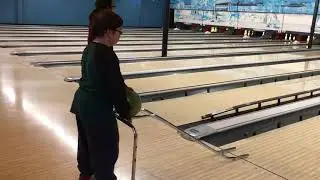 Bowling with his Partners in PE class-18 with #Duchenne