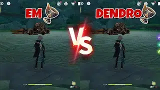 Alhaitham EM Goblet  vs Dendro Goblet Side by Side Damage Comparisons! Which One is Better???