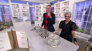 MacKenzie- Childs Two-Tier Sweets Stand on QVC