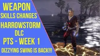 ESO Harrowstorm PTS - Weapon Skills Changes - Harrowstorm DLC Changes