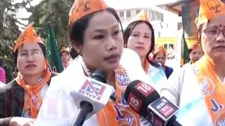 Manipur BJP women&rsquo;s wing remembers Rani Laxmi Bai, organises rally