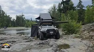 Cle Elum river with the fams! #ironman4x4 #kmcwheels #4runnerlife #nittotrailgrapplers #bajadesigns