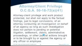 Attorney/Client Privilege and Work Product Protected
