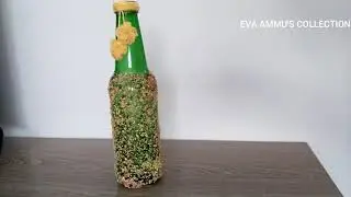 NO PAINT BOTTLE ART / EASY BOTTLE CRAFT  WITHOUT PAINT