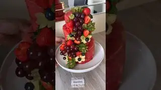 Watermelon Cake! Crafting a three-tiered #cake from a 12 kg #watermelon was a delicious #challenge