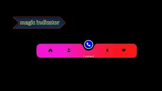 Create magic navigation menu indicator using Html CSS JavaScript