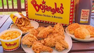 Bojangles chicken food review . #mukbang #foodie #review ￼