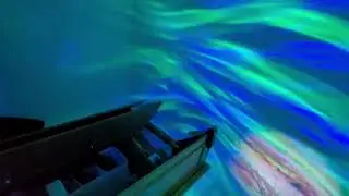 northern light generator with Jupiter