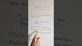 Stative vs. Action Verbs: &iexcl;Desentra&ntilde;ando sus secretos!